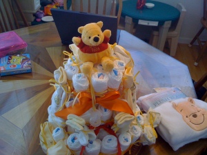 Winnie the Pooh Diaper Cake